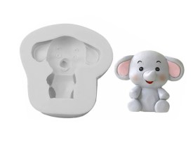 Molde silicona elefantito infantil